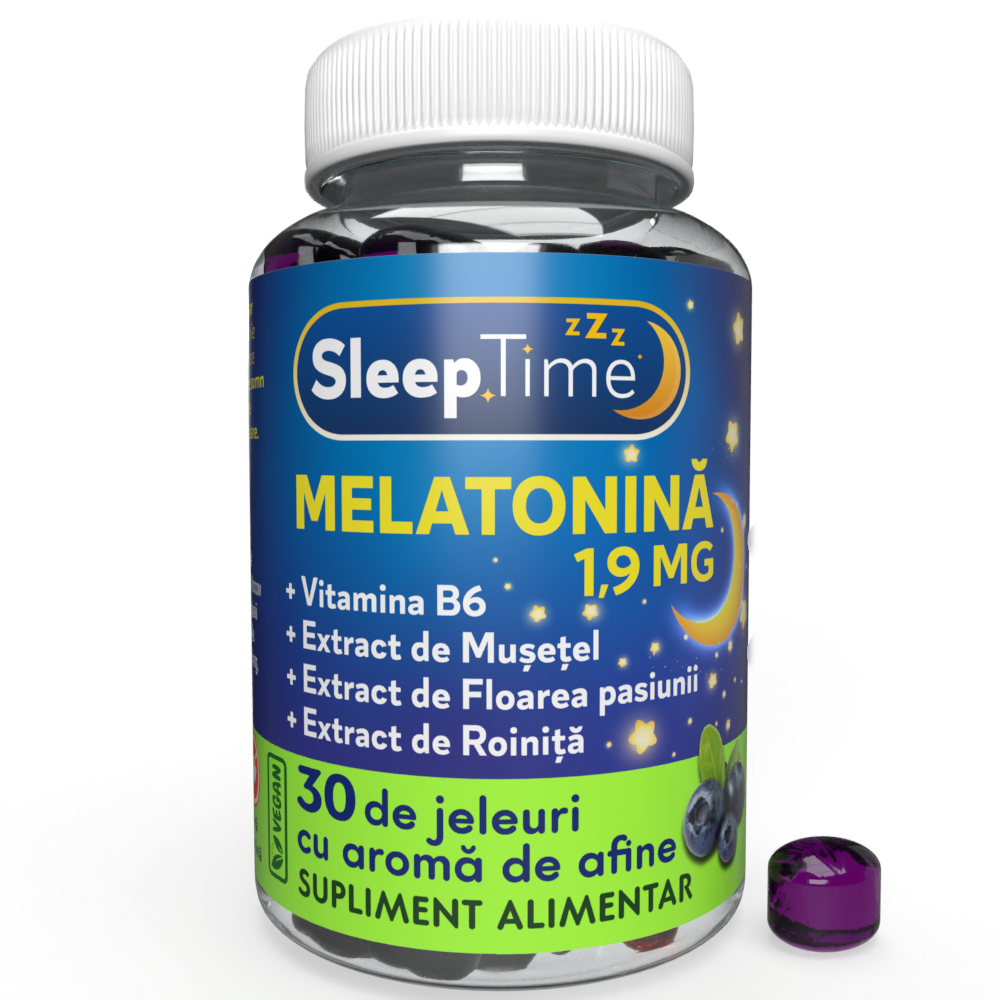 SleepTime Melatonină 1,9 mg Jeleuri