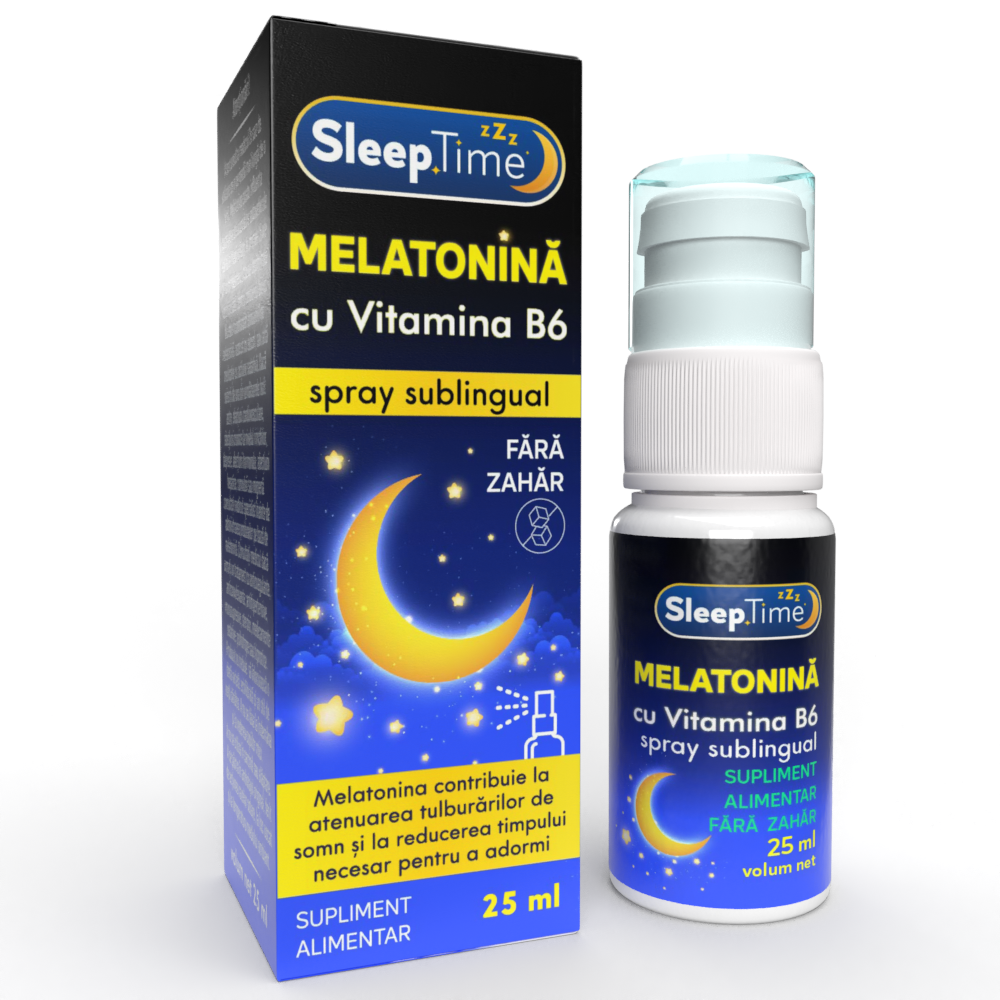 SleepTime Melatonină + B6 Spray