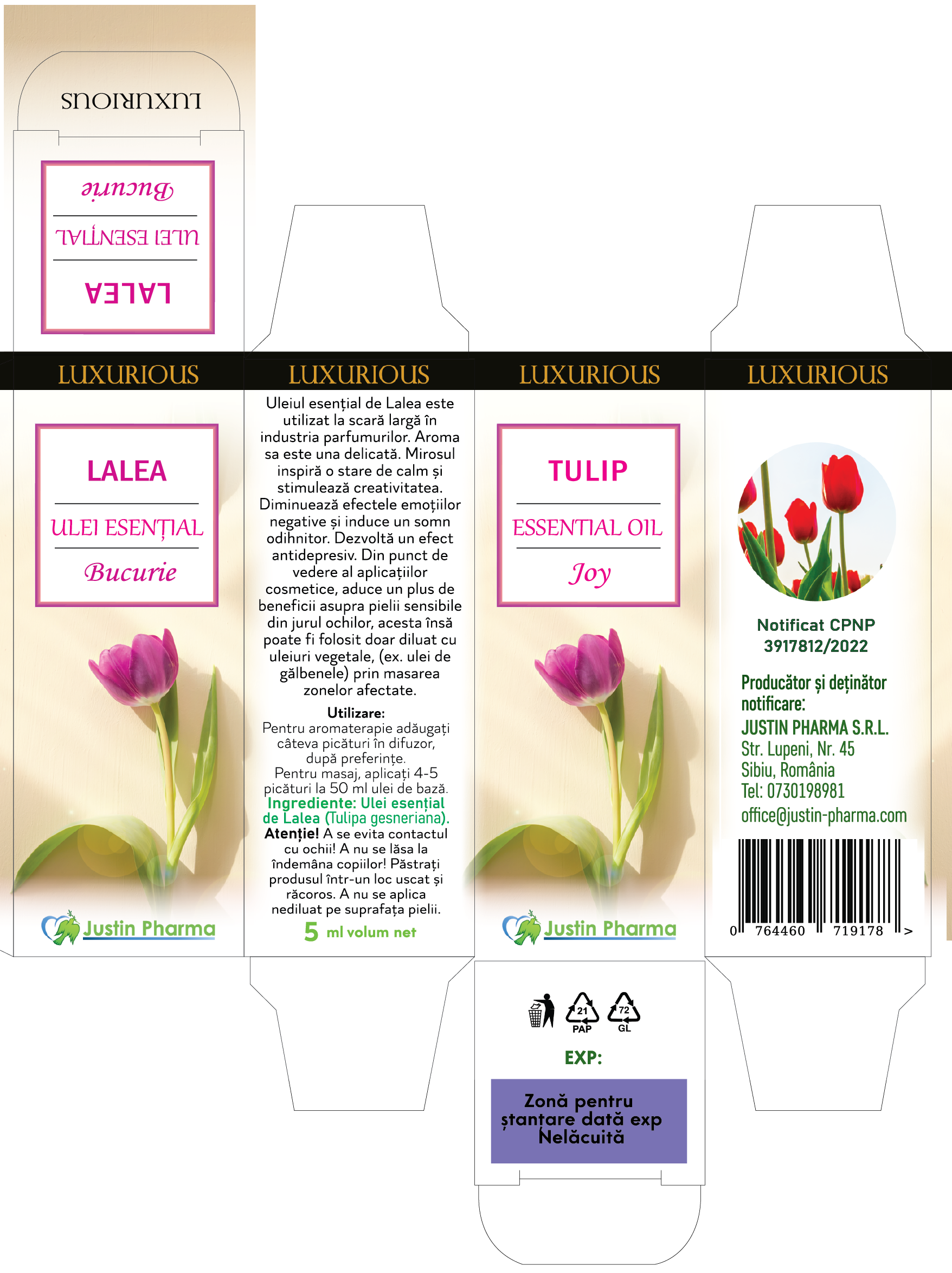 Ulei LUX. ESENȚIAL Lalea 5 ml - imagine 2